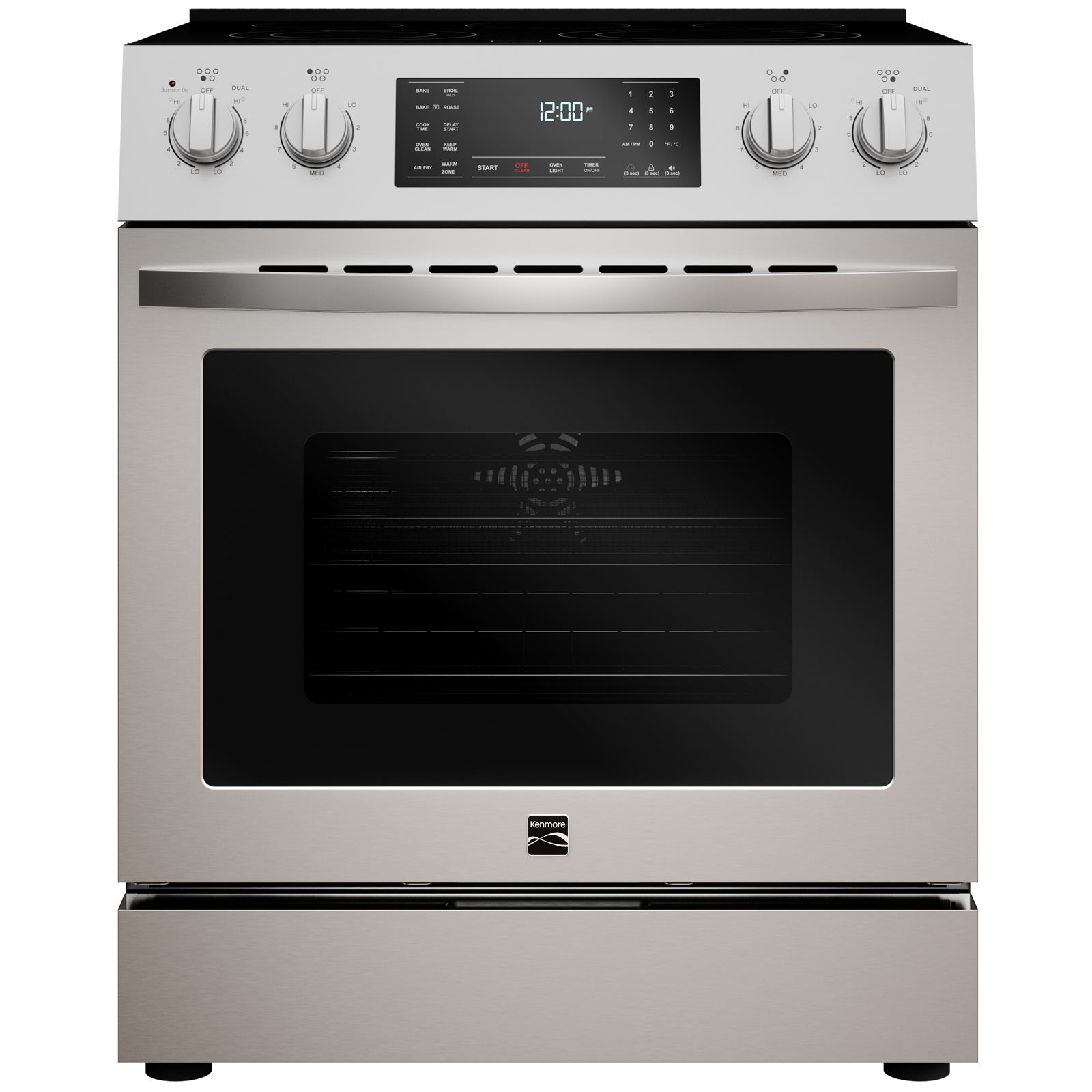 Kenmore® 30" Single Cavity Electric Front Control Freestanding Range