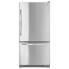 Kenmore 79343  22 cu. ft. Bottom-Freezer Single Door Refrigerator- Stainless Steel